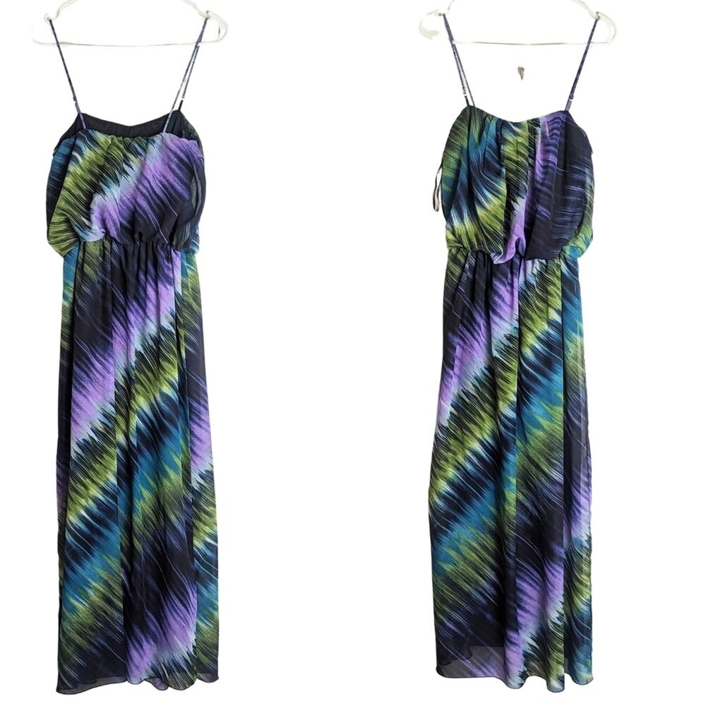 Y2K Fairycore Whimsigoth Striped Maxi Dress Women's Size 6